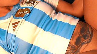 Hot Argentinian Latina Does Twerking and Hardcore Before the World Cup