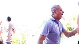 Harmonious Ariana and Jay's curvy trailer