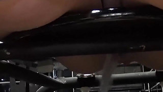 Stunning Looking MILF Plays with Her Masked Slave