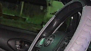 A Penis Flashing on a Rainy Night for Two Brunettes on the Street