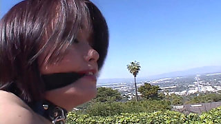 Submissive teen gets ass creampie