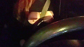 Italian Big Tits MILF Artemisia Love Sexy Car Ride Driving Around Smoking a Cigarette and Flashing Her Big Juicy Boobs