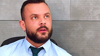 DILF seals business deal with creampie