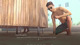 Black Milf Loves Riding White Huge Cock On The Beach