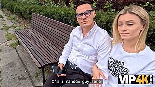 Vip4k. lovely blonda cheating on her bf for money