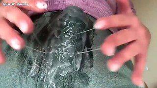 Nerdy Stepson Catches Stepmom’s Huge Cumshot and Licks It Clean