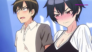 Hentai Anime Schoolgirl Caught in Library & Intense Public Encounter