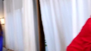 Besties spreading wide for candies in foursome