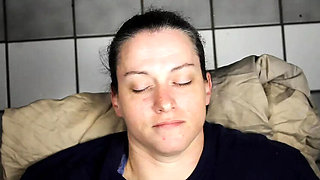 Dirty Dees Homemade Facial - Huge Cum Blast Right In Her Eyes - Amateur Mature Brunette