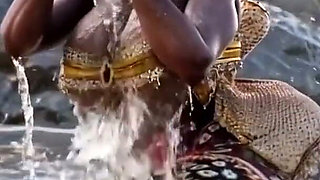 Big Tits and Big Ass for Ebony 50 Yo Zuma the Masai Female Warrior