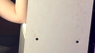 POV: 5 Months Pregnant, Masturbating in Front of the Mirror, Licking Her Hairy Pussy