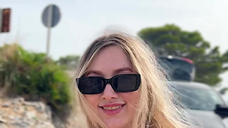 Hot Girl Is Flashing Pussy and Tits Outdoor Compilation