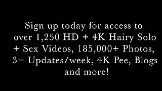 NAUGHTYNATURAL Hairy Yoga Babe XXX Solo