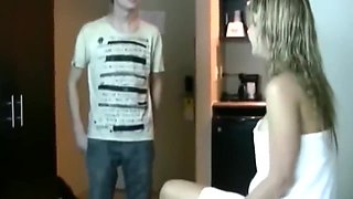 Yankee taboo 18yo son-in-law pops inwards his uber-sexy divorcee stepmom while nobody home anal invasion popshot suck off