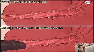 Mr Clydes 12 Inch Bbc Vs Cuckold Husbands Cock