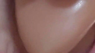 19 Year Old Close Pussy Play with Massive Dildo