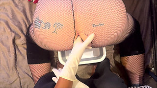 Faggot in fishnets fisted till ass is broken
