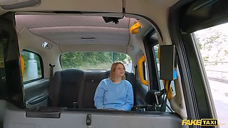 Faux cab jobless beauty has her delicious pink pussy pounded hard and fast