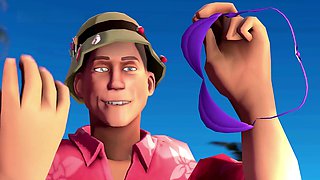 Redhead milf, beach, amateur redhead