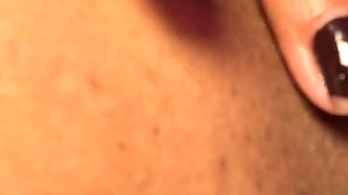 Pointy Tits Squirting Milk While She Masturbates Like a Whore