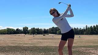 Public Orgasm at the Driving Range