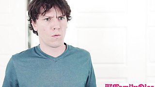 Deep throating sex with naughty Rion King and Kylie Rocket from My Family Pies