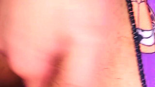 rubbing her soaked clit like her life depended on it