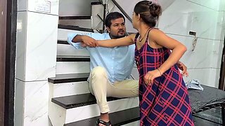 New Hot Indian Maid Fucked by House Owner in Living Area