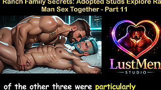 English Audio Gay Sex Story - Ranch Line Secrets: Adopted Studs Explore Raw Man Sex Together - Part 11