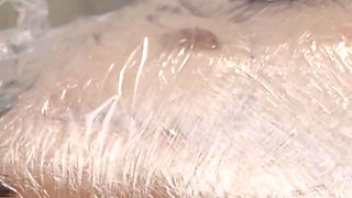 Dehumanizing Kel with Plastic Wrap! She Is My Sensitive Plastic Doll.