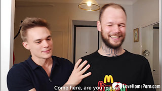 Best friend surprised me with a naughty babe