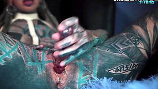 Latex Loving Tattooed Girl Squirt Filled Asshole Fun Prolapse And Gapes
