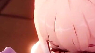 Kokomi Blowjob Oral Fellatio - Genshin Impact 3D Dick Sucking Deepthroat Animation Aether Sex
