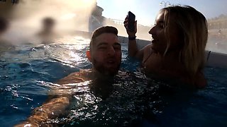 Fucking A Slutty French Teen in Thermal Bath of Budapest