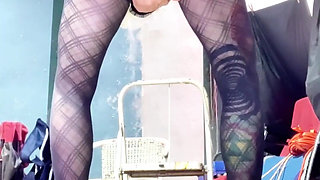 Cute TS Femboy Sexy Panties Dildo Assfucking Practice