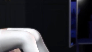 3D Horny Sexy Mature Bride Teasing the Young Big Cock