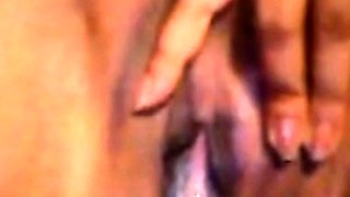 Filipina Amateur Shaves and Masturbates on Webcam