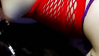 The stepbrother fucks his little stepsister ginger in the ass outside at the abandoned house