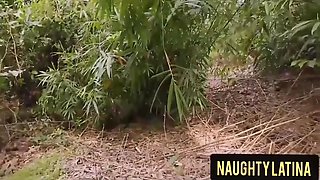 Bush Hardcore Sex With Sex Addicted Landlord Wife