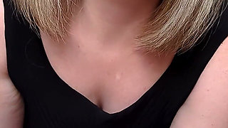 POV Shoejob in Platform Sneakers and Black Pantyhose - Dame Olga (4k) (656)