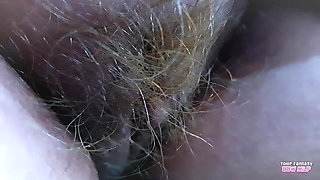 Hairy Pussy - up Close and Personal (homemade Natural Bigtits Mature Stepmother BBW Wife