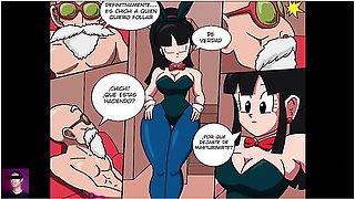 Car Toon - Dragon Ball Z: Chi-chi Rides Roshis Cock While Goku Trains