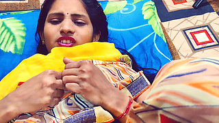 My big step sister was angry, we shared single bed, full Hindi Audio