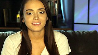 Nasty brunette pornstar with big boobs