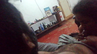 Father in Law's Gigantic Dick Hangs Out Under His Sarom for Step Daughter