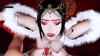 Goddess of Passion: Animated Curves in Motion- 3D Animation Hentai