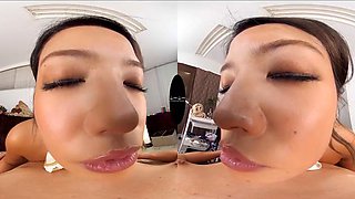 4k Asian gold: Blowjob, Cowgirl  Teen VR Porn