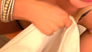 Glamino Girls - Part 3 Cherry Kiss Fucking on Public Wc