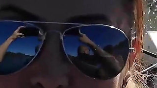 I Flash My Sexy Body on the Boat Ride with My Friends