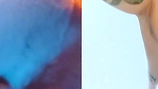 Split Screen Double Rebeca Addams Boobs Bouncing